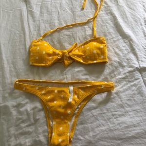 urban outfitters polka dot bikini set